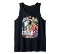 There Goes The Ride Bigfoot Alien Woman Squelette Halloween Débardeur