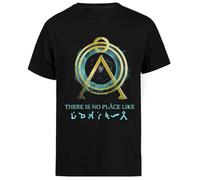 There is No Place Like Home T-Shirt Oversize Unisexe Noir Baggy Tee