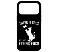 There It Goes My Last Flying Fuck Chat Sarcastique drôle Adulte Coque pour iPhone 17 Pro Max