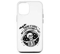 There It Goes - Squelette Humour Circulaire Logo Art Coque pour iPhone 12/12 Pro