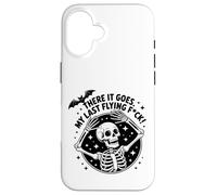 There It Goes - Squelette Humour Circulaire Logo Art Coque pour iPhone 16