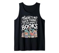 There’s No Such Thing As Too Many Books Dragon Art Débardeur