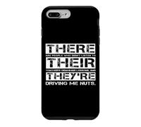 « There, Their and They », Citation Amusante pour Professeur d'anglais Coque pour iPhone 7 Plus/8 Plus