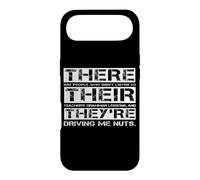 « There, Their and They », Citation Amusante pour Professeur d'anglais Coque pour iPhone Air