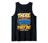 There Their They're Funny Grammar English Teacher Humor Débardeur