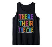 There Their They're Funny Grammar English Teacher Humor Débardeur