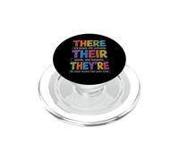 There Their They're Funny Grammar English Teacher Humor PopSockets PopGrip pour MagSafe