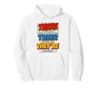 There Their They're Funny Grammar English Teacher Humor Sweat à Capuche