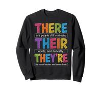There Their They're Funny Grammar English Teacher Humor Sweatshirt