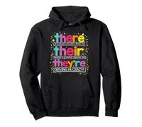 There Their We're English Grammar Teacher Funny Humour Fun Sweat à Capuche