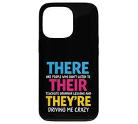 There Their We're Funny Back To School Teachers Grammar Coque pour iPhone 13 Pro