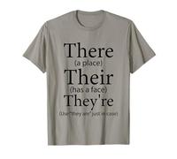 There Their We're Funny English Teacher Grammar Police T-Shirt
