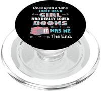 There Was A Girl Who Loved Books Amoureux de Livres Fille PopSockets PopGrip pour MagSafe