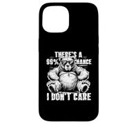 There's A 99% Chance I Don't Care Bear Lunettes de Soleil Coque pour iPhone 15