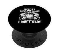 There's A 99% Chance I Don't Care Bear Lunettes de Soleil PopSockets PopGrip Adhésif