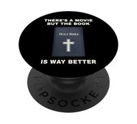 There's a Movie But The Book is Way Better - Christian Bible PopSockets PopGrip Adhésif