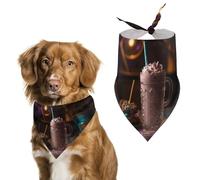 There's Candy in The Milkshake Bandana triangulaire pour chien en polyester lavable Bavoirs mignons pour chiens et chats de taille moyenne et grande
