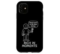 There's More to Life Than Money - Stick Figure Coque pour iPhone 11