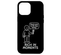 There's More to Life Than Money - Stick Figure Coque pour iPhone 12 Pro Max
