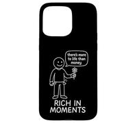 There's More to Life Than Money - Stick Figure Coque pour iPhone 15 Pro Max