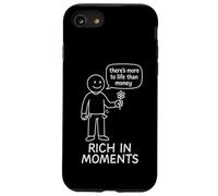 There's More to Life Than Money - Stick Figure Coque pour iPhone SE (2020) / 7/8