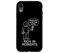 There's More to Life Than Money - Stick Figure Coque pour iPhone XR