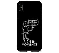 There's More to Life Than Money - Stick Figure Coque pour iPhone XS Max