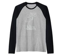 There's More to Life Than Money - Stick Figure Manche Raglan