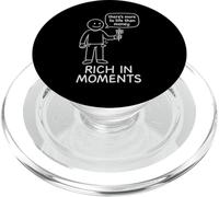 There's More to Life Than Money - Stick Figure PopSockets PopGrip pour MagSafe