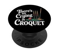There's No Crying in Croquet Match des Sports de pelouse PopSockets PopGrip Adhésif