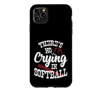 Theres No Crying in Softball Game Sports Baseball Lover Coque pour iPhone 11 Pro Max