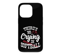 Theres No Crying in Softball Game Sports Baseball Lover Coque pour iPhone 13 Pro