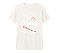 Theres No Crying in Softball Game Sports Baseball Lover T-Shirt Haut de Gamme