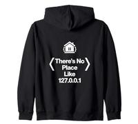 Theres No Place Like 127001 Motif codeur Amusant Sweat à Capuche