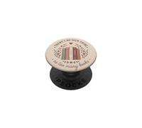 Theres No Such Thing As Too Many Books Lover PopSockets PopGrip Adhésif