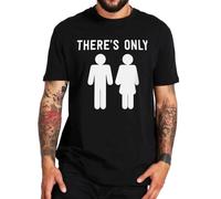 There's Only Two Genders T-Shirt Funny Saying T Shirt for Men 100% Cotton Casual O-Neck Teenage Tee Tops Black S