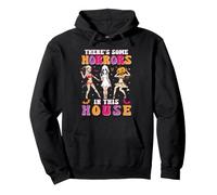 There's Some Horrors in This House Funny Halloween Girls Sweat à Capuche