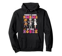 There's Some Horrors in This House Funny Halloween Girls Sweat à Capuche