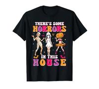There's Some Horrors in This House Funny Halloween Girls T-Shirt Graphique avec Valeur