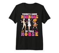 There's Some Horrors in This House Funny Halloween Girls T-Shirt Haut de Gamme