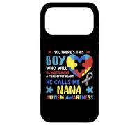 There's This Boy He Calls Me Nana Grandma Sensibilisation à l'Autisme Coque pour iPhone 17 Pro Max