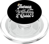 Theresa The Birthday Queen Happy Birthday Shirt pour Femme PopSockets PopGrip pour MagSafe