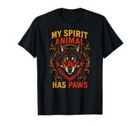 Therian Pride Mon animal spirituel a des pattes et un loup à fourrure T-Shirt
