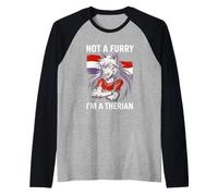 Therian Pride n'est pas un mignon loup à quatre pattes LGBTQ Manche Raglan