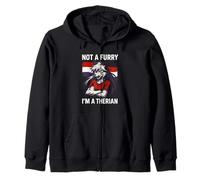 Therian Pride n'est pas un mignon loup à quatre pattes LGBTQ Sweat à Capuche