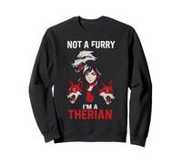 Therian Pride n'est pas un mignon loup à quatre pattes LGBTQ Sweatshirt