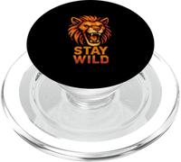 Therian Pride Stay Wild Loup à fourrure vintage PopSockets PopGrip pour MagSafe
