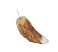 Therian Tail - Queue De Renard Therian 40cm avec Fermoir | Queue Therian Moelleuse & Fluffy | Porte-Clé pour Cosplay et Women Adult Handbag Backpack, Jouet Enfant & Chat, queue de renard (D)