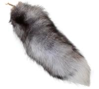 Thérie Stuff, Fox Tail 15,75 Pouces Animal Tail Shaggy Faux Fur Tail réaliste Fox Tail Keychain Decorative Thérian Tour pour Sac à Main