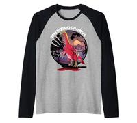 Therizinosaurus Dinosaure avec Fond Manche Raglan